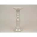 Don.Cer.Candle Holder White-11x11x24,5cm