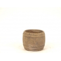 Don.Cem.Barrel Pot-11,5x11,5x10cm