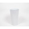 Don. Metal.Paloma Vase-White-15x15x25cm